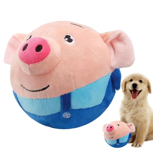 Liakyunf Beweglicher Ball für Hunde, aktives bewegliches Haustier-Plüschspielzeug für Hunde - Hüpfender Plüschhamster - Elektronisches, interaktives, niedliches, quietschendes Liakyunf Beweglicher Ball für Hunde, aktives bewegliches Haustier-Plüschspielzeug für Hunde - Hüpfender Plüschhamster - Elektronisches, interaktives, niedliches, quietschendes von Liakyunf