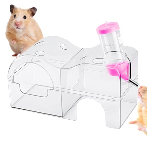 Liakyunf Hamster Sandbad - Kleintiergehege Deko | Schale Badehäuschen Käfigzubehör Für Zwerghamster Chinchilla Meerschweinchen Kleintiere Liakyunf Hamster Sandbad - Kleintiergehege Deko | Schale Badehäuschen Käfigzubehör Für Zwerghamster Chinchilla Meerschweinchen Kleintiere von Liakyunf