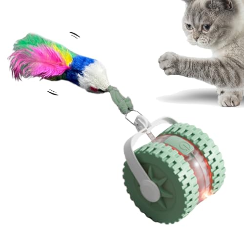 Liakyunf Interaktives Katzenball Spielzeug - Intelligenter Ball zur Kätzchenbereicherung - Intelligentes Katzenspielzeug zur sensorischen Anregung, mentalen Stimulation, körperlichen Bewegung von Liakyunf