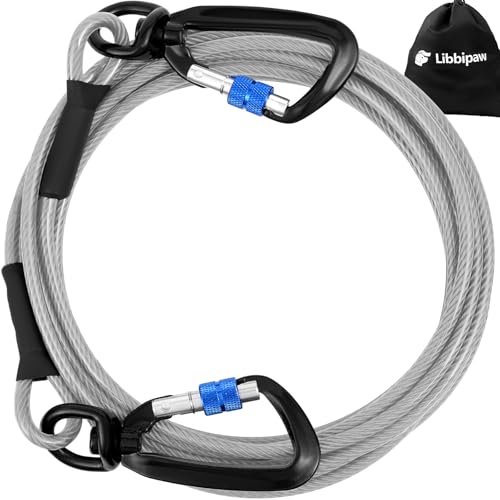 Hunde-Auslaufkabel, U7, Silber, 15 m Hunde-Auslaufkabel, U7, Silber, 15 m von Libbipaw