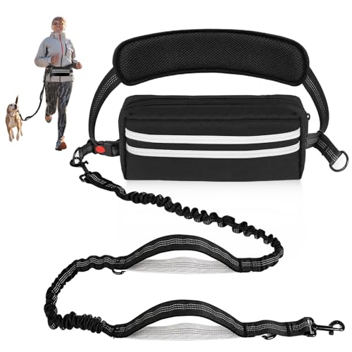 Joggingleine Hunde, Freihändige Hundeleine, Laufhundeleine mit Hüftgurt, Abnehmbare Hüfttasche, mit Reflektierend Elastisch Laufleine, für Mittelgroße Große Hunde Joggingleine Hunde, Freihändige Hundeleine, Laufhundeleine mit Hüftgurt, Abnehmbare Hüfttasche, mit Reflektierend Elastisch Laufleine, für Mittelgroße Große Hunde von Libershine