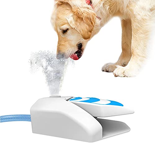 libelyef Outdoor Hund Wasserbrunnen Step-on Automatischer Wasserspender Automatischer Hund Wasserspender Garten Hund Wasserbrunnen Spielzeug von Liberty Furniture