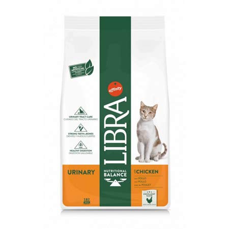 Libra Trainer Katze für Erwachsene Urinary Huhn, 10 kg von Libra