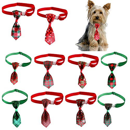 Lichi Hundehalsband, weihnachtliches Design, kariert, 10 Stück von Lichi