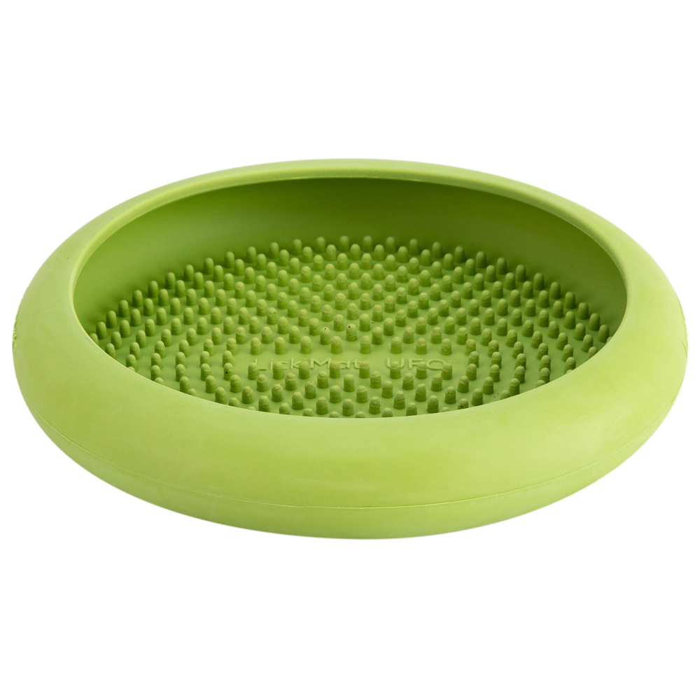 LickiMat® Hunde-Schlecknapf Ufo grün, Höhe: ca. 4 cm, Durchmesser:  ca. 19 cm von LickiMat