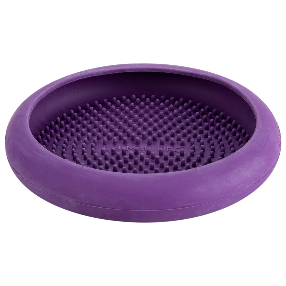 LickiMat® Hunde-Schlecknapf Ufo purple, Höhe: ca. 4 cm, Durchmesser:  ca. 19 cm von LickiMat