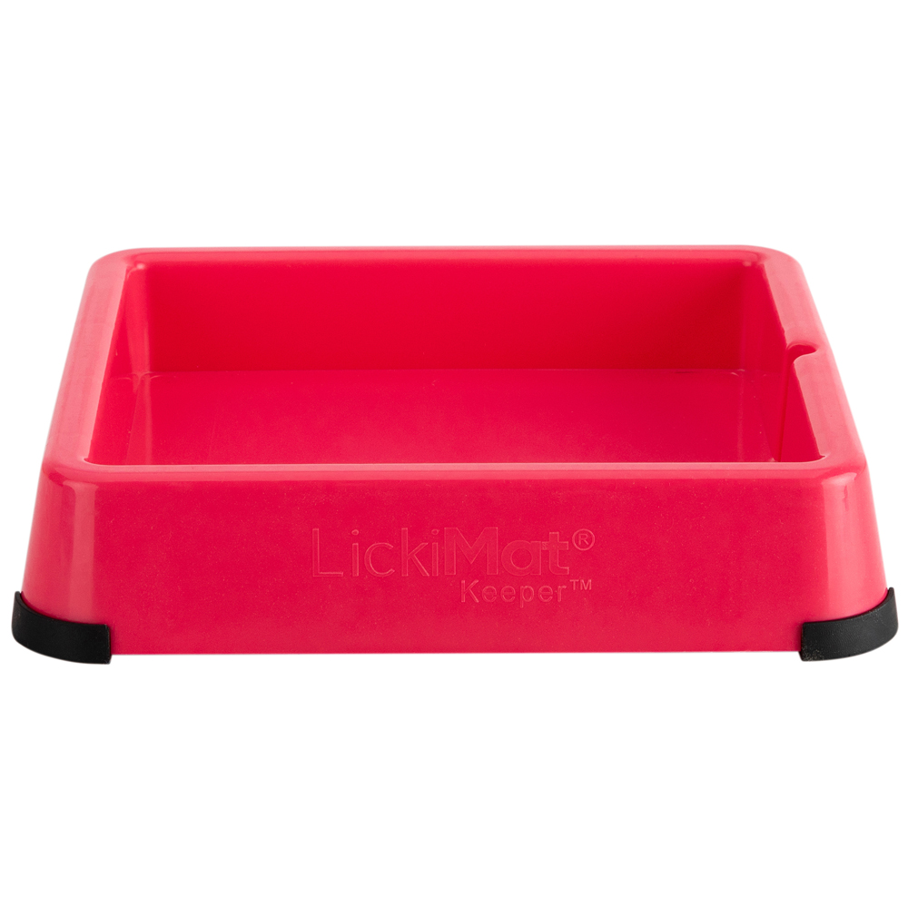 LickiMat® Schleckmatten-Erweiterung Indoor Keeper pink, Maße: ca. 5,5 x 26 x 26 cm von LickiMat