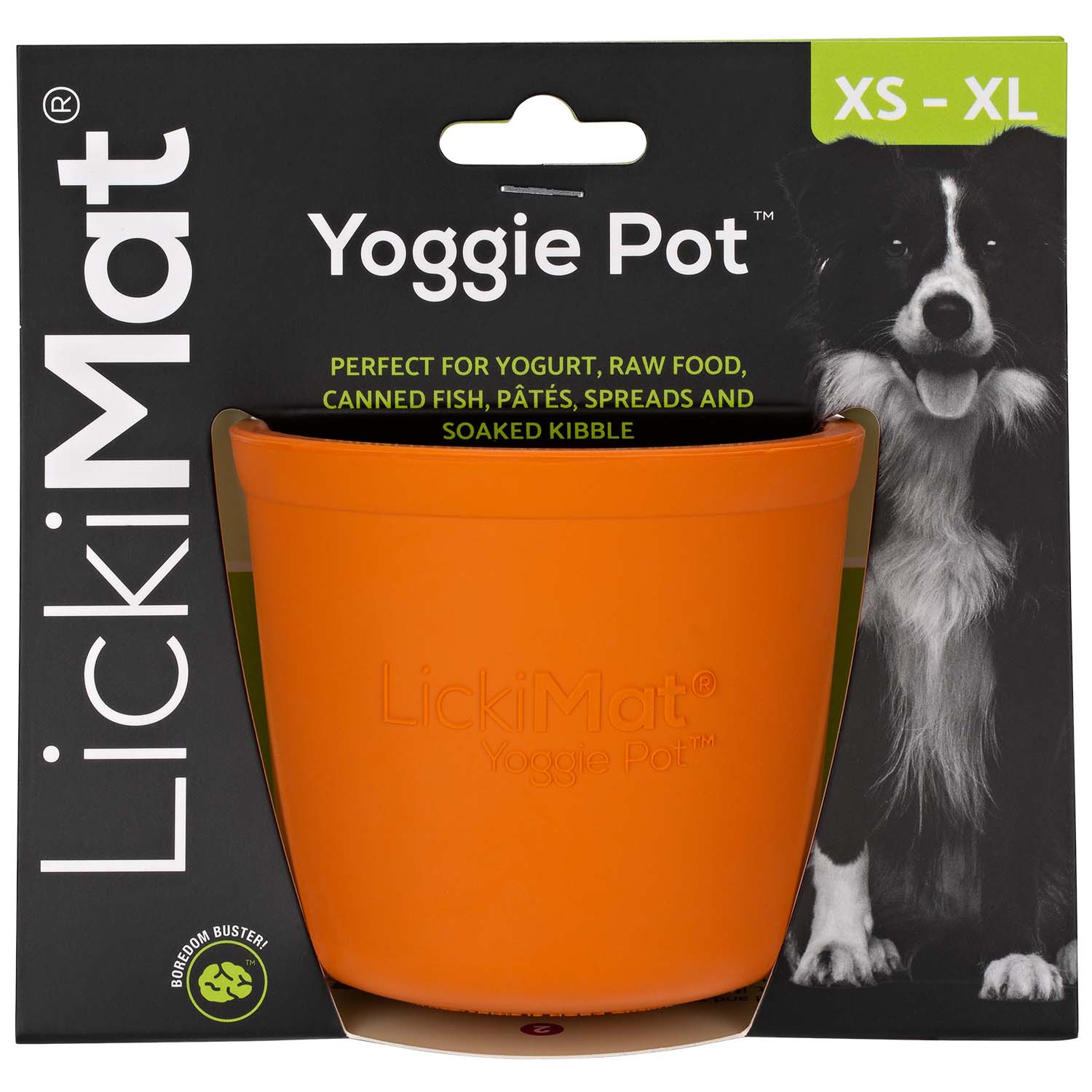 LickiMat Snackspielzeug Yoggie Pot, orange - Ø 9,5 x H 9 cm LickiMat Snackspielzeug Yoggie Pot, orange - Ø 9,5 x H 9 cm von LickiMat