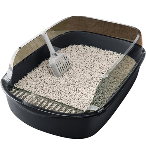 12l große Katzenstreubox, PP Vertiefe Tablett mit Schaufel, Abnehmbarer doppelter Schicht, fleckresistentes Katzentoilette 12l große Katzenstreubox, PP Vertiefe Tablett mit Schaufel, Abnehmbarer doppelter Schicht, fleckresistentes Katzentoilette von Licsaliwe