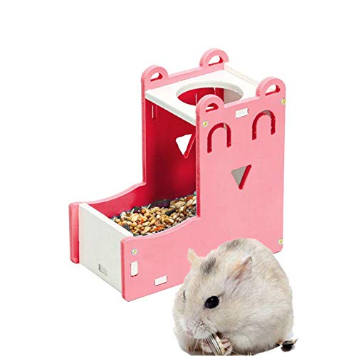 Futterautomat Kaninchen Trinkflasche Kaninchen-Zubehör Ratte Futternapf Kleintierfutterautomat Eichhörnchen-Zufuhr Heimtierbedarf Kleintiere pink von Lidylinashop