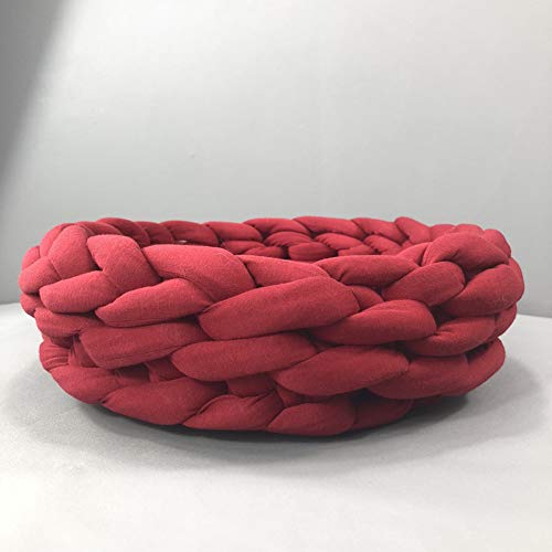 Hundehöhle Kleine Hunde Katzenhöhle Haustierbetten Für Hunde Flauschiges Katzenbett Warmes Hundebett Hundehöhlenbett Hundeschlafsäcke Haustierhöhle 50cm,deep red von Lidylinashop