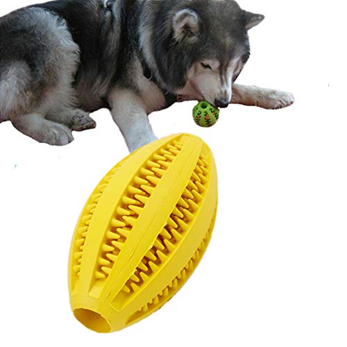 Lidylinashop Ball hundespielzeug unzerstörbar hundespielzeug Intelligenz Welpen Hund Seil Spielzeug Hund kauen Welpen zahnen Spielzeug Hund kaut 11cm,Yellow von Lidylinashop