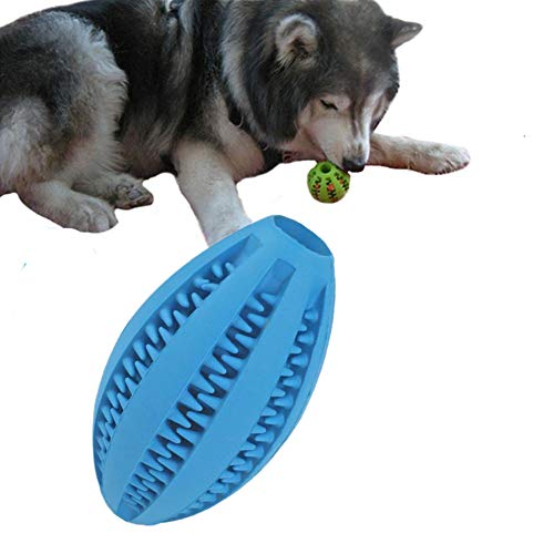 Lidylinashop Ball hundespielzeug unzerstörbar hundespielzeug Intelligenz Welpen Hund Seil Spielzeug Hund kauen Welpen zahnen Spielzeug Hund kaut 9cm,navyblue von Lidylinashop
