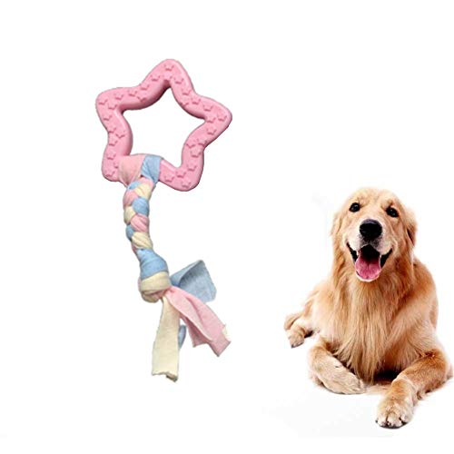 Lidylinashop kauknochen Hunde groß Hunde Spielzeug für welpen Interaktive Hund Spielzeug Hund Spielzeug für langeweile Hund Seil Spielzeug Star,pink von Lidylinashop