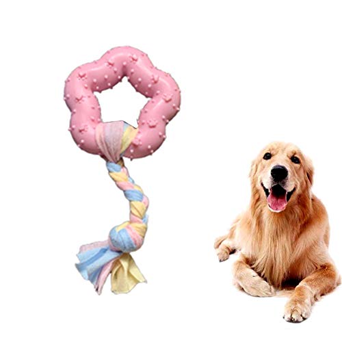 Lidylinashop kauknochen Hunde groß Hunde Spielzeug für welpen Interaktive Hund Spielzeug Hund Spielzeug für langeweile Hund Seil Spielzeug fivestars,pink von Lidylinashop