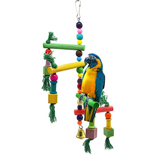 Vogelspielzeug Wellensittiche ZubehöR KäFig African Grey Papagei Sitzstangen Wellensittich Spielzeug Wellensittichspielzeug Papagei Spielzeug von Lidylinashop