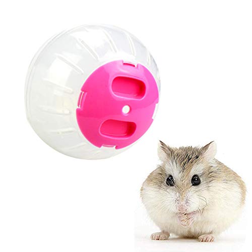 laufrad für Hamster laufrad Hamster Holz Zwerg Hamster Rad Hamster stille Rad Hamster Rad stille Spinner Hamster in eine Ball Spielzeug 10cm,pink von Lidylinashop