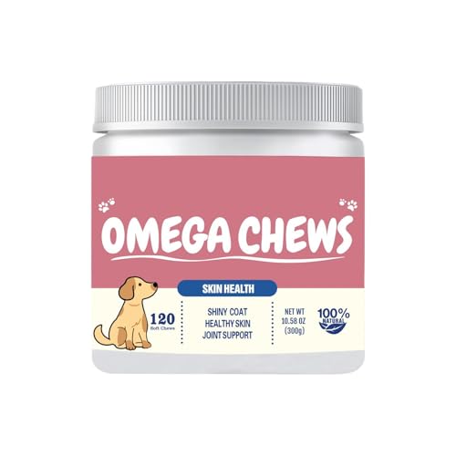 Lieawy Hundefutterergänzung Bei Juckreiz | Gelenkunterstützung Für Hunde | 120 Hundekausnacks | Haut Und Fellpflege Für Hunde von Lieawy