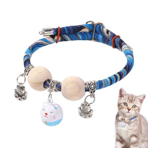 Lieawy Katzenwelpen Halsband - Zedernperlen Haustier Katzenhalsband | Verstellbares Schmuckhalsband Für Spaziergänge Reisen Zuhause Kleine Mittelgroße Große Rassen Lieawy Katzenwelpen Halsband - Zedernperlen Haustier Katzenhalsband | Verstellbares Schmuckhalsband Für Spaziergänge Reisen Zuhause Kleine Mittelgroße Große Rassen von Lieawy