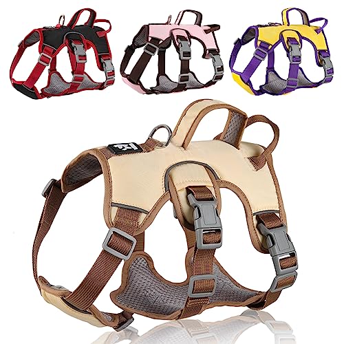 LiebeDD Hundegeschirr für Kleine Mittelgroße Hunde Welpen Geschirr, Anti Zug Geschirr Hund Sicherheitsgeschirr Ausbruchsicher, Panikgeschirr für Hunde Zuggeschirr Hund, Beige, M LiebeDD Hundegeschirr für Kleine Mittelgroße Hunde Welpen Geschirr, Anti Zug Geschirr Hund Sicherheitsgeschirr Ausbruchsicher, Panikgeschirr für Hunde Zuggeschirr Hund, Beige, M von LiebeDD