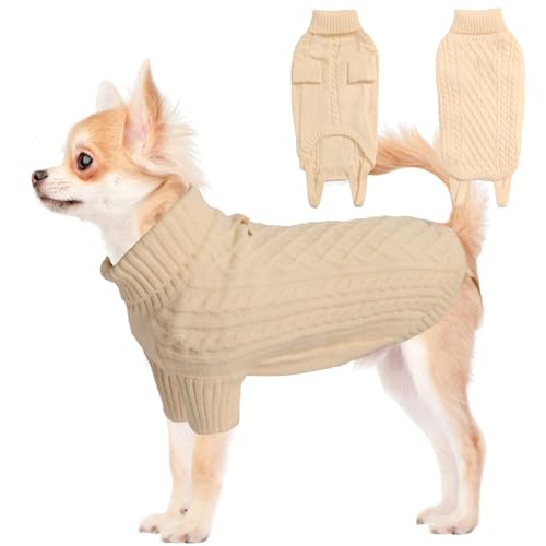 LiebeDD Hundepullover für Kleine Mittelgroße Grosse Hunde - Winter Warm Hundepulli mit Beinen Solide Klassisch Hunde Strick Pullover, Dog Sweater LiebeDD Hundepullover für Kleine Mittelgroße Grosse Hunde - Winter Warm Hundepulli mit Beinen Solide Klassisch Hunde Strick Pullover, Dog Sweater von LiebeDD