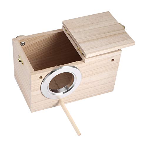 Holz-Vogelzuchtbox, 12 X 12 X 19,5 cm, Vogelzuchtbox, Vogelhaus, Holz-Vogelhaus, Haustier, Warme Inkubations-Zuchtbox für die Vogelzucht von LiebeWH