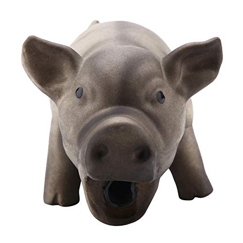 LiebeWH Quitschende Hundespielzeug Nettes Schwein das Quietscht Latex Haustier-Kauspielzeug für Hundewelpen Spielzeug (Schwarz) von LiebeWH