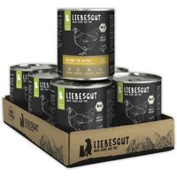 LIEBESGUT Hundefutter Bio-Huhn mit Bio-Apfel und Bio-Buchweizen 6x800 g von Liebesgut