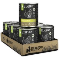 LIEBESGUT Hundefutter Bio-Pute mit Bio-Mangold und Bio-Kartoffel 6x800 g von Liebesgut