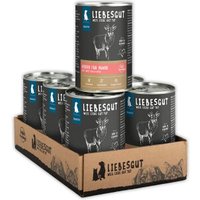 LIEBESGUT Hundefutter Hirsch mit Obst und Hirse von Liebesgut