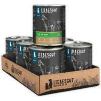 LIEBESGUT Hundefutter Nass Pferd mit Zucchini und Karotte von Liebesgut