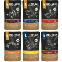 LIEBESGUT Katzenfutter Friss-dich-satt Paket Adult & Sensitiv 72 x 100 g von Liebesgut
