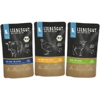 LIEBESGUT Katzenfutter Friss-dich-satt Paket Junior 36 x 100 g von Liebesgut