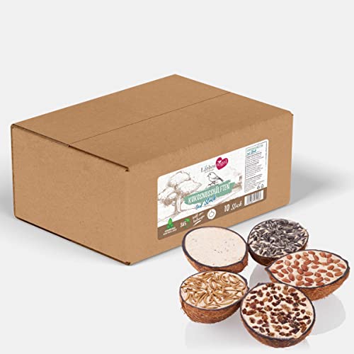 Liebesvogel für Wildvögel 5x2 Stck halbe Kokosnüsse, Kokosnussschalenhälften gefüllt für Wildvögel Liebesvogel für Wildvögel 5x2 Stck halbe Kokosnüsse, Kokosnussschalenhälften gefüllt für Wildvögel von Liebesvogel für Wildvögel