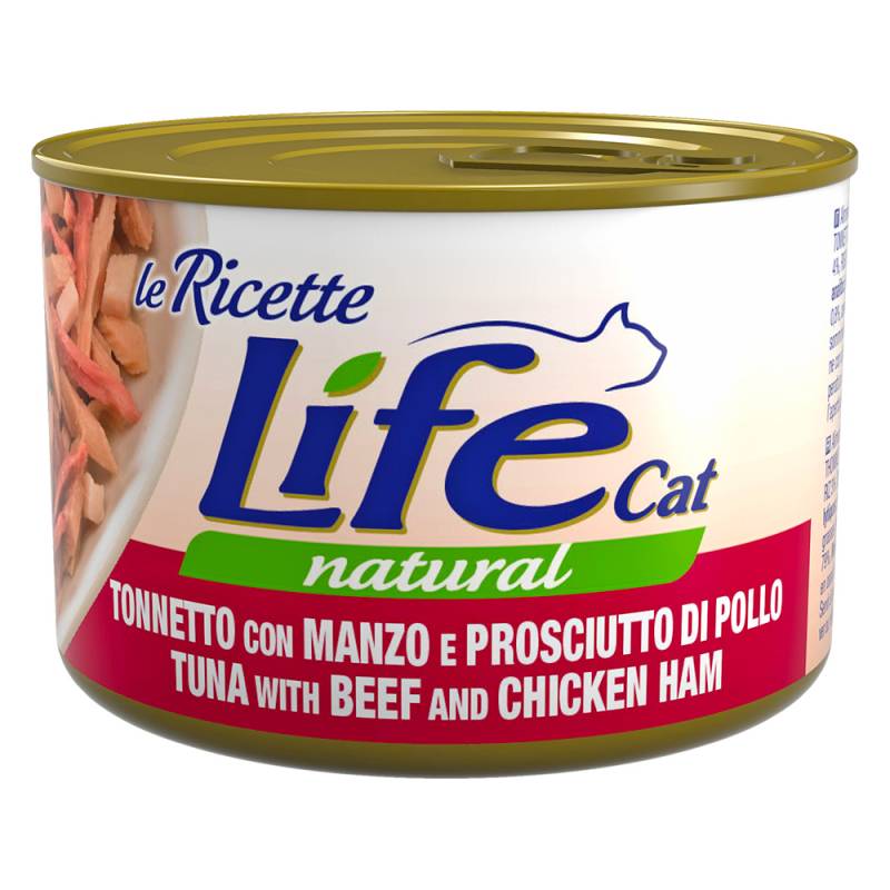 Life Cat "Le Ricette" 4 x 150 g - Thunfisch mit Garnelen Life Cat "Le Ricette" 4 x 150 g - Thunfisch mit Garnelen von Life Cat Natural