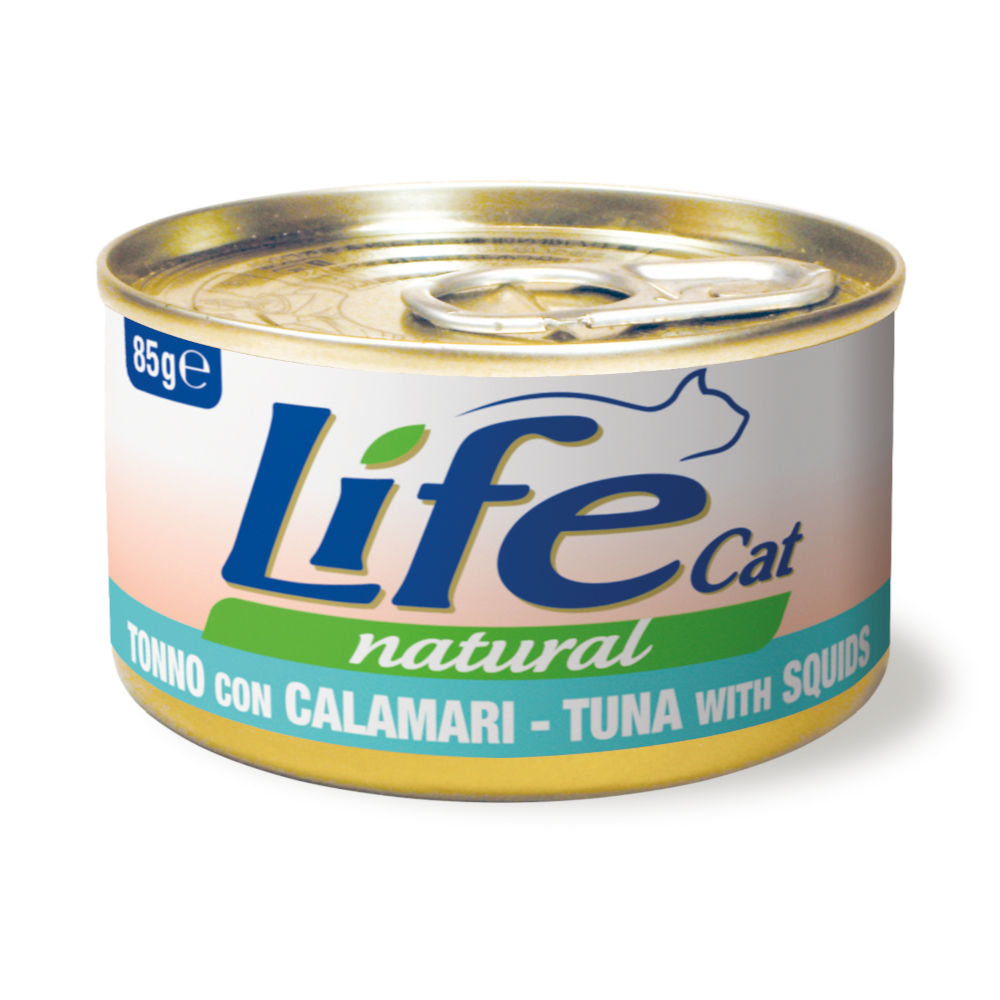 Life Cat Natural Adult 6 x 85 g - Thunfisch mit Tintenfisch von Life Cat Natural