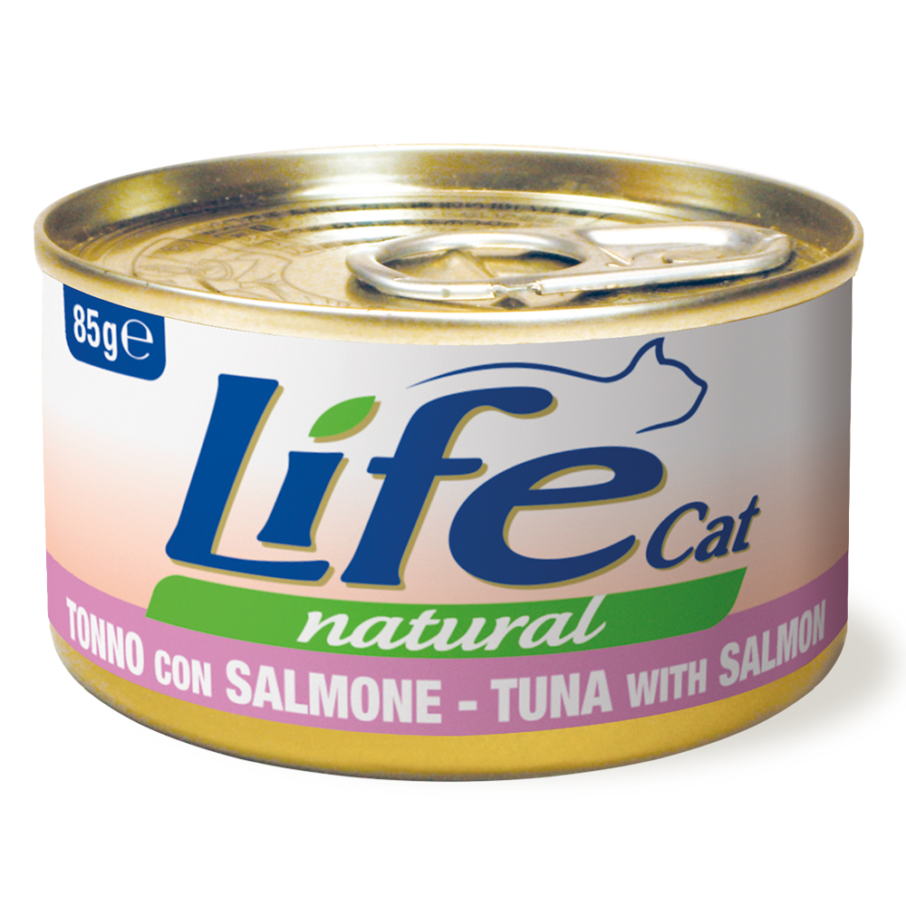 LifeCat Adult Thunfisch und Lachs - 6 x 85 g von Life Cat Wet