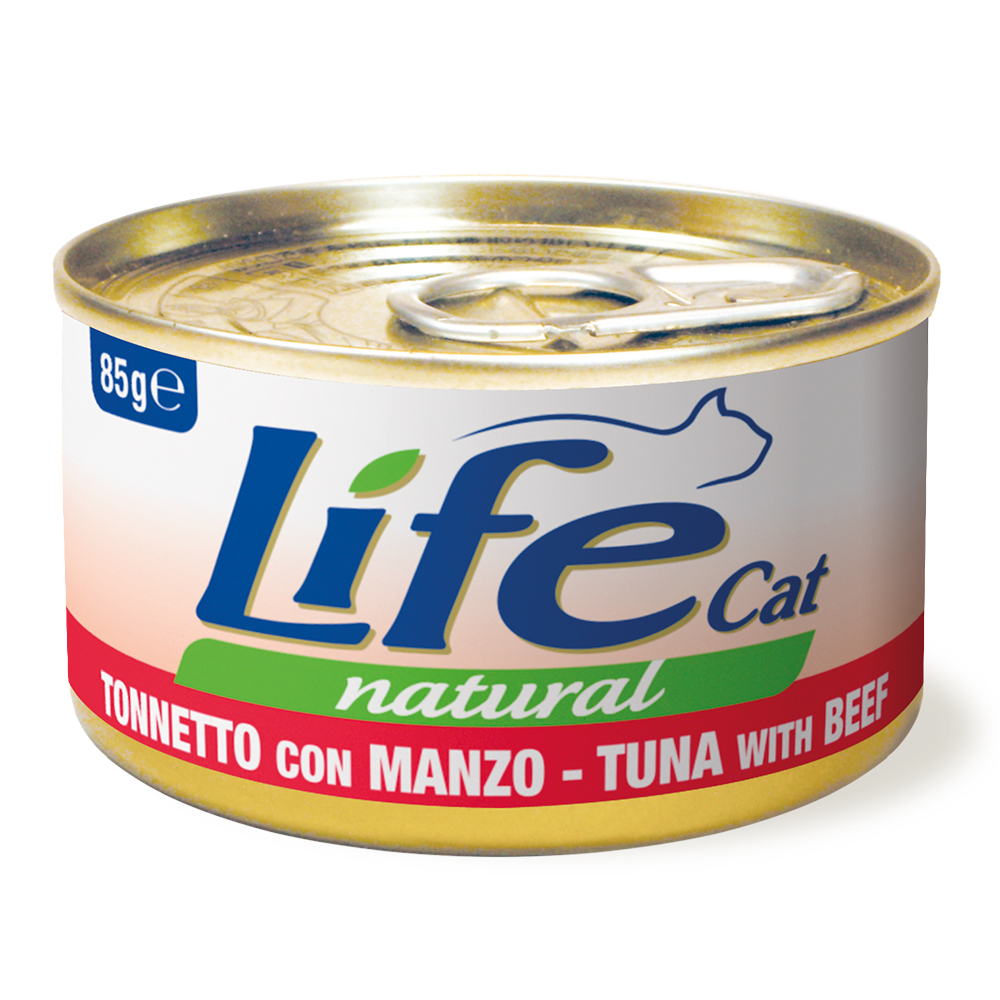 LifeCat Adult Thunfisch & Rind - 12 x 85 g von Life Cat Wet