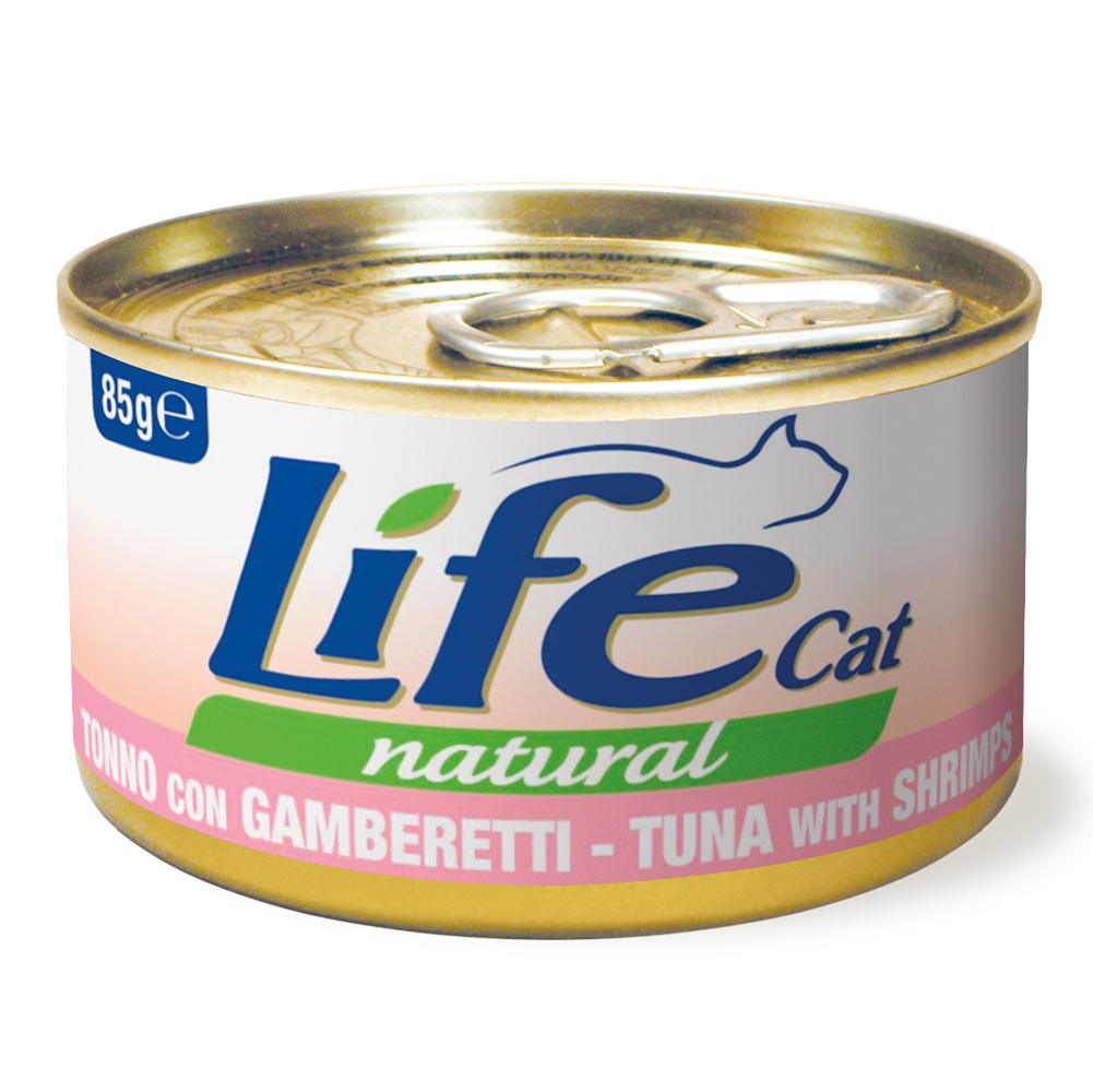 LifeCat Adult Thunfisch und Shrimps - 12 x 85 g von Life Cat Wet