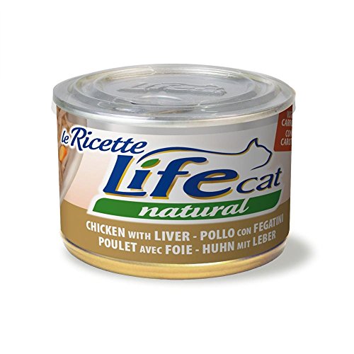 Life Cat 102381 Dose The Recipes mit Huhn, Fegatini und Karotten, 150 g von HAPIPET