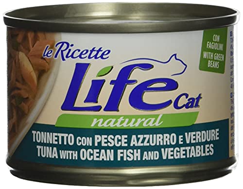 Life Cat 102421 Dose Rezepte mit Blauen Fisch Thunfisch, 150 Gramm von Life