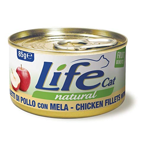 Life Cat Natural Hähnchenfilets mit Apfel, Dose 85g Life Cat Natural Hähnchenfilets mit Apfel, Dose 85g von Life