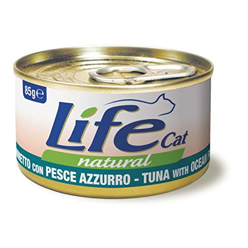 Life Cat Natural Thunfisch mit Blauen Fisch, Dose 85g von YAMOOCO