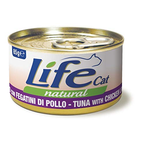 Life Cat Natural Thunfisch mit Hühnerleber, Dose 85g von Life