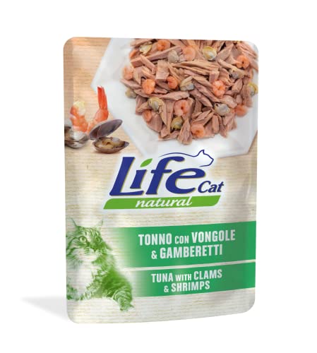 Life Cat Natural Thunfisch mit Muscheln und Garnelen, Beutel 70g von Life