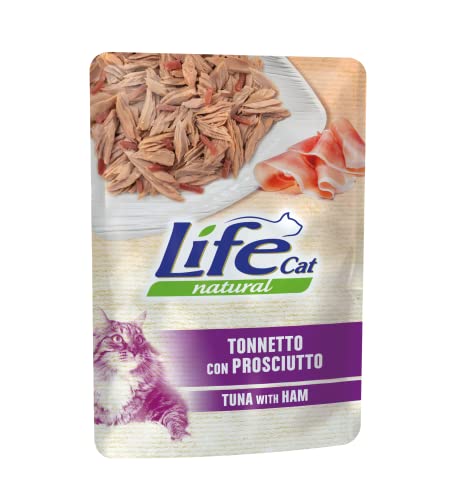 Life Cat Natural Thunfisch mit Schinken, Umschlag 70 g von Life