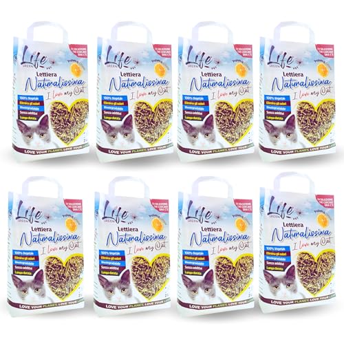 LifeGreen Naturalissima Katzenstreu, 16 kg, Zitrone, mit Erbsenfaser und Maisstärke, pflanzlich, biologisch abbaubar, klumpend, geruchshemmend LifeGreen Naturalissima Katzenstreu, 16 kg, Zitrone, mit Erbsenfaser und Maisstärke, pflanzlich, biologisch abbaubar, klumpend, geruchshemmend von LifeGreen