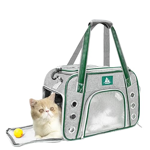 Lifeand Katzentrage, Hundetragetasche, Haustiertrage zugelassen für Katzen, kleine Hunde, Kätzchen, Katzentrage für kleine mittelgroße Katzen unter 8,2 kg, zusammenklappbar, weiche Seiten, Lifeand Katzentrage, Hundetragetasche, Haustiertrage zugelassen für Katzen, kleine Hunde, Kätzchen, Katzentrage für kleine mittelgroße Katzen unter 8,2 kg, zusammenklappbar, weiche Seiten, von Lifeand