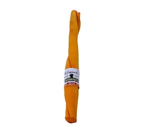 Gedrehter Kauknochen für Hunde – Natürlicher Kausnack zur Zahnpflege – Beschäftigung & Genuss – Für kleine bis große Hunde – Langanhaltend & fettarm (kurz/12,7cm, Pizza) von Lifebound