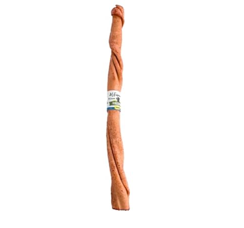 Gedrehter Kauknochen für Hunde – Natürlicher Kausnack zur Zahnpflege – Beschäftigung & Genuss – Für kleine bis große Hunde – Langanhaltend & fettarm (lang/25,4cm, Lamm) von Lifebound